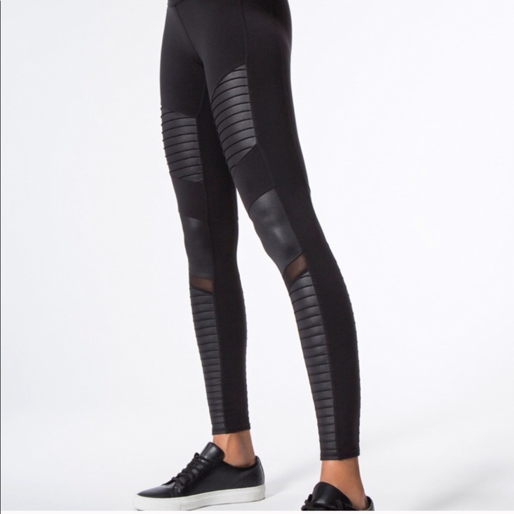 Alo Black Moto Leggings